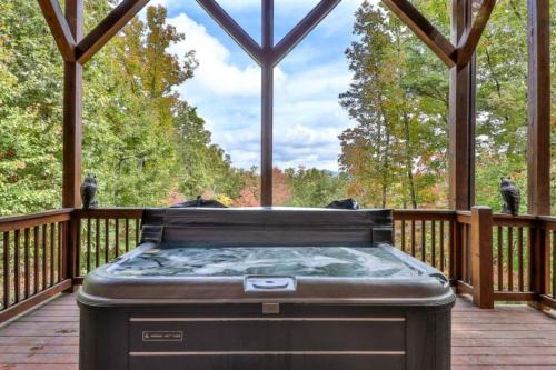 Mineral Bluff House | Awe-Inspiring Mountain View - Theater Room, Outdoor Hot Tub, Game Room + Library!