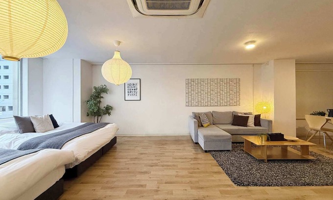 Hiroshima City Centre Apartment | b hotel 401 Large Apt for 10 by Hondori Shopping