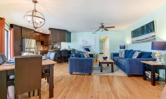 Little River Condo | Balcony, Pool & Hot Tub: Little River Condo!