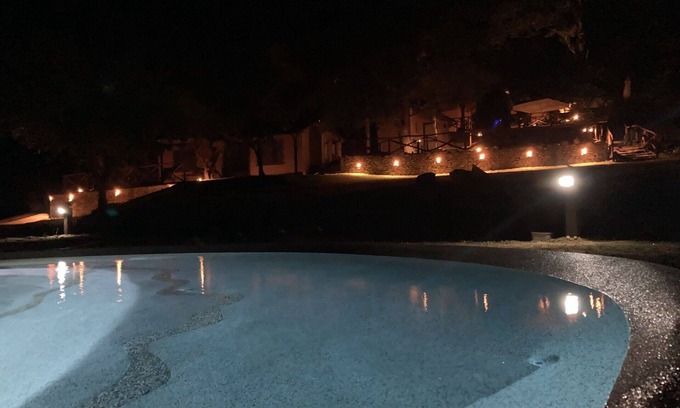 Castagneto Carducci Villa | Beautiful apartment in villa for 5 people with WIFI, A/C, pool, patio and pets allowed