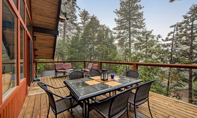 Pine Cove House | Beautiful, dog-friendly cabin with large decks, forest views, jetted tub, & more