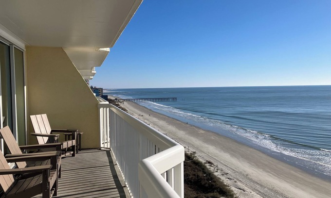 North Myrtle Beach Condo | Beautiful Oceanfront Condo in Cherry Grove Beach - 3 Bedroom 3 Bath