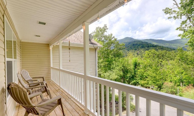 Black Mountain House | Black Mountain Retreat with Hot Tub and Mountain Views