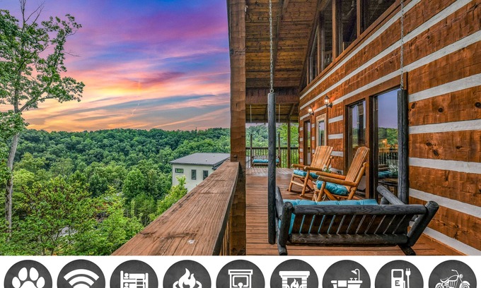 Sevierville Cabin | Bluff & Beyond: Pet Friendly, Free Attraction Tickets & EV Charger