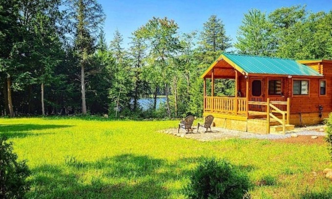 Athens Cabin | Brand new waterfront cabin in Vermont!