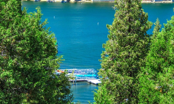 Lake Arrowhead House | Breathtaking Lake Views! Lakeside Lodge, New Private Dock, Next to Village, ACn