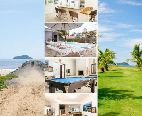 Itacolomi House | Casa Completa com Piscina Churrasqueira Sinuca Wi-Fi e Garagem para 4 Carros a 350m da Praia Acomoda 12 Pessoas, 4 Quartos com Ar-Condicionado
