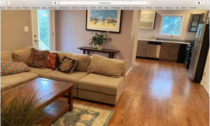 Long Beach House | Charming canal-front apartment with dock & kayak, walk to restaurants and beach