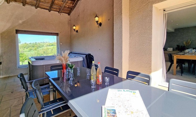 Chevrieres Cottage | Charming family cottage for 12 with SPA and private garden in Chevrières