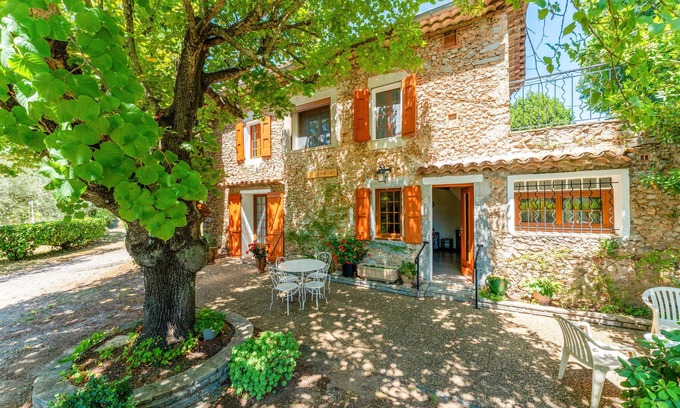 Anduze House | 'Chez Martha' with Mountain View, Private Terrace and Garden