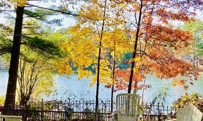 Plymouth Apartment | Clear Pond Inn- Suite, Pet friendly Pond front studio apartment sleeps 4 guests.