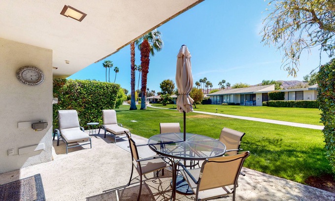 Sunrise Villas Condo | Convenient, dog-friendly condo w/shared tennis, spa, heated pool