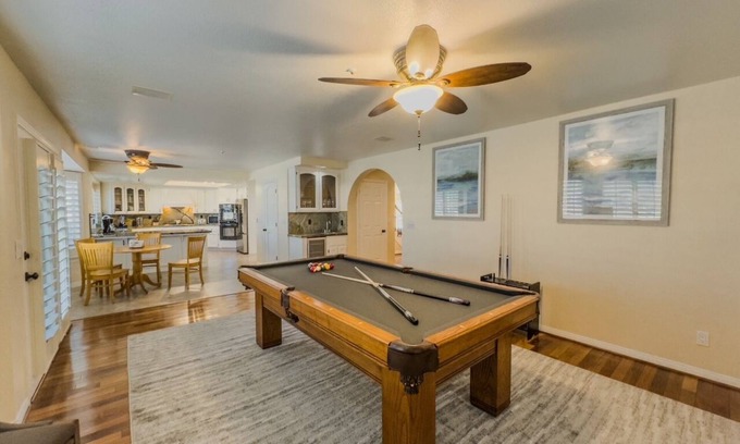 Spring Valley Lake House | Cool 4-bedroom house with AC in Victorville- Pool Table, On the Lake