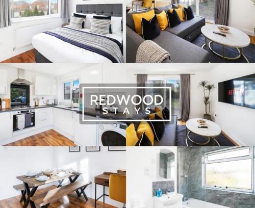 Rushmoor District House | Cosy 3-Bedroom Serviced House with Free WiFi and Parking By Redwood Stays