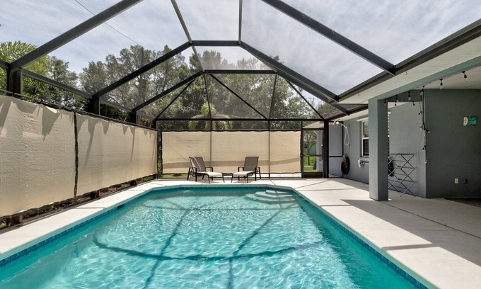 Sebastian Highlands House | πΉπ Cove Paradise! Heated Saltwater Pool, Poolside TV, Near Beaches, Wifi!
