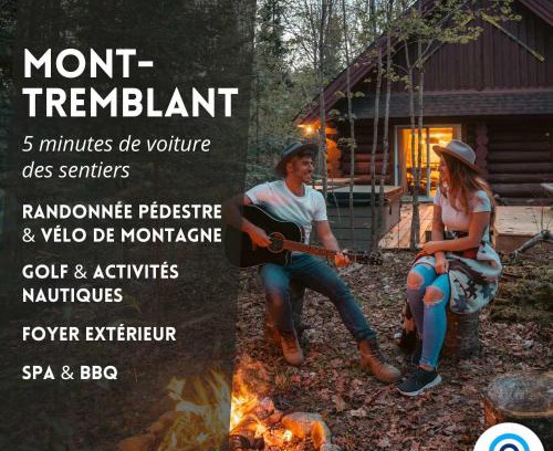 Lac Superieur Village Ski Chalet | Cozy Log Cabin with Spa - 3 min of Tremblant