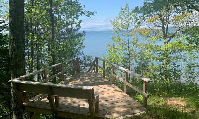La Pointe Cabin | Cozy Pines Cabin - Wonderful Sunsets with Lake Superior Access!