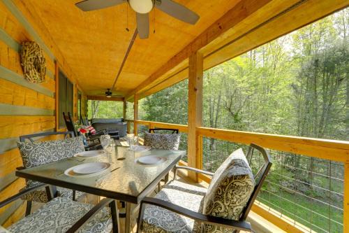 Cherokee House | Creek Access Quiet Bryson City Retreat with Hot Tub