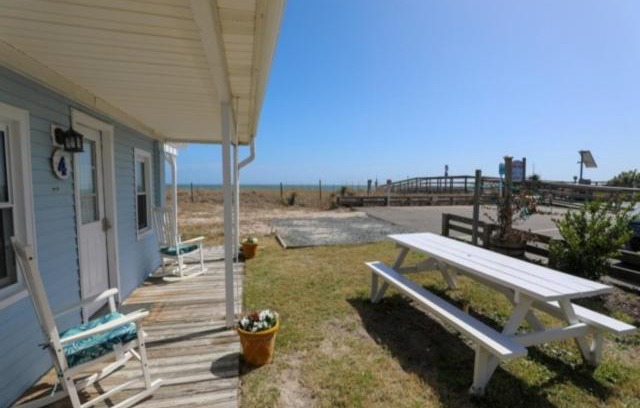Kure Beach House | Crystal Shores Unit 4 - Ocean Front Unit with views of the sand dunes and ocean! steps away from beach! villa