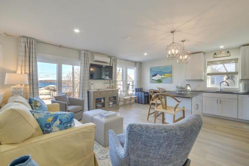 East Boothbay House | Deck with Water Views Quiet East Boothbay Retreat!