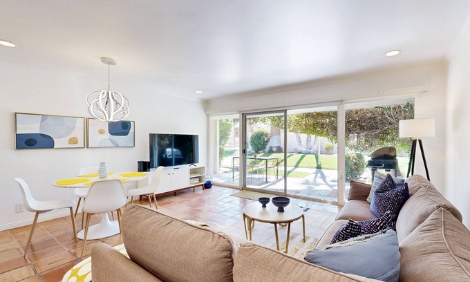 Araby Commons Apartment | Dog Friendly Mid-Century Villa at The Coco Cabana with Pool, Spa & Tennis Courts