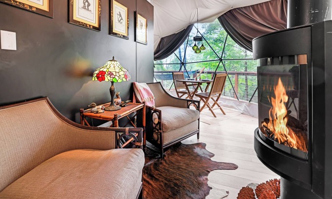 Swan Lake RV Rental | Domes at Catskills a lakefront glamping adventure for adults