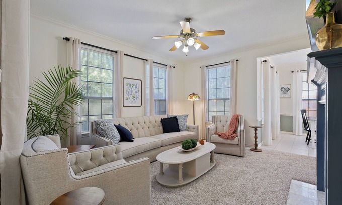 Montgomery House | Downtown Montgomery Gem- 4 Large Bedrooms and Full of Amenities