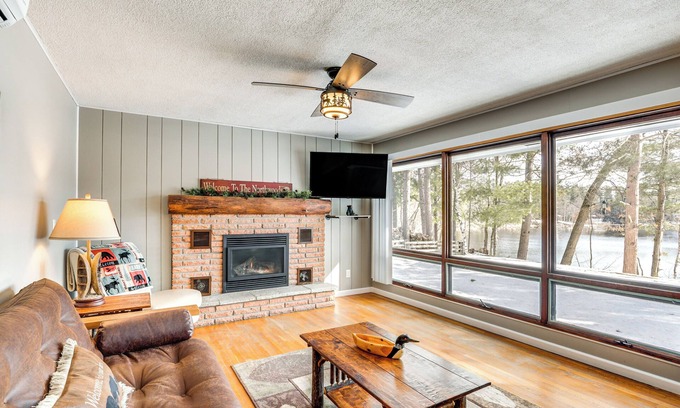 Eagle River House | Eagle River: Snowmobile & Lakefront Escape