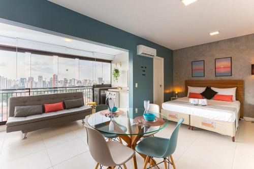 Campo Belo Apartment | Easy Star - Lindo Studio no coração do Campo Belo - PU01H