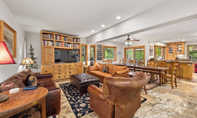 Olympic Valley Cabin | Enjoy fun for the whole family with this eclectic mountain retreat! The hot tub is calling!