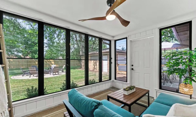 Janesville House | Entertainment Haven! Firepit, Game Room, and Large fenced-in yard