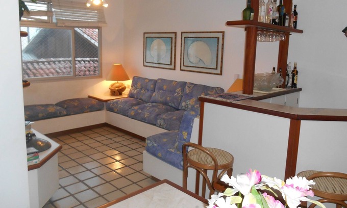 Vila Julia Apartment | EXCEL APTO 3 DORM, SALA BARZINHO, AIR COND, 1 VG, 80M BEACH - 10X CARD