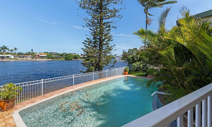 Mermaid Waters House | Expansive waterfront family home w/ Views & Pool