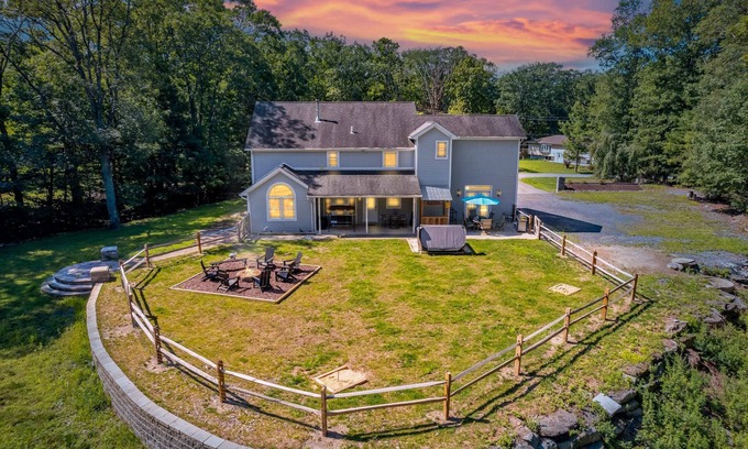 East Stroudsburg House | Family Fun Escape w/Hot Tub, Theater & Game Room