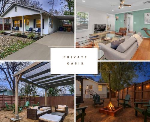 Galindo House | Fire Pit, Lounge & Fenced incline bed SoCo Spot