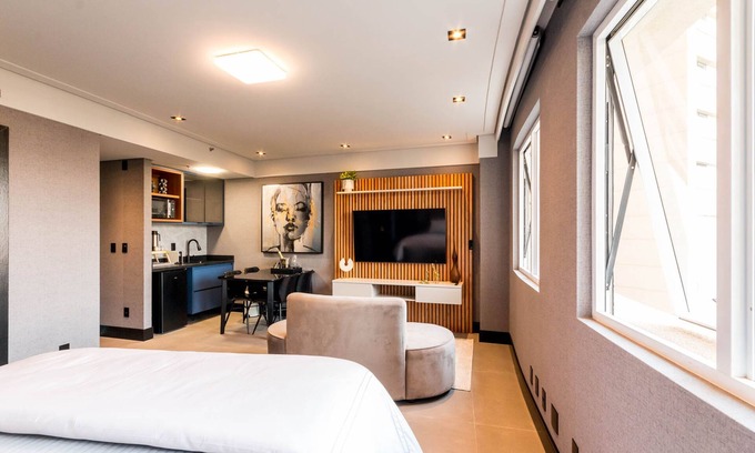 Alphaville Industrial Apartment | Flat com Lazer Wi-fi e Tima Localiza o