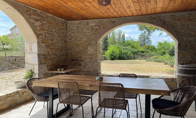 Grospierres Other | Gite Le Jardin d'Ôtesse. Comfortable country house (sleeps 3 to 14)