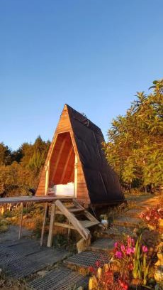 El Rosario Ski Chalet | Glamping SABIA con Wifi, fogata y vistas de Medellín