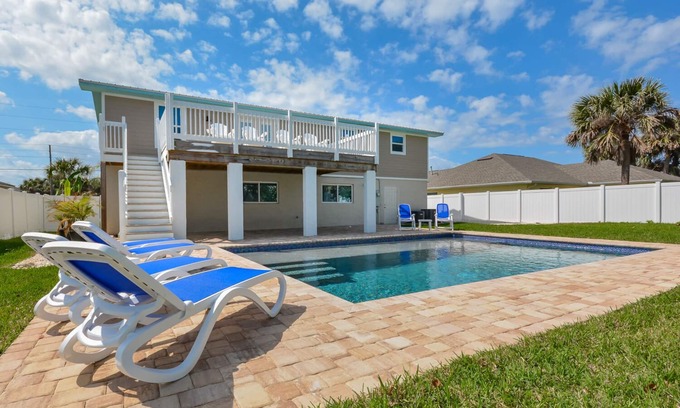 New Smyrna Beach House | Gorgeous home with pool! Walk to car free beach! 4717S