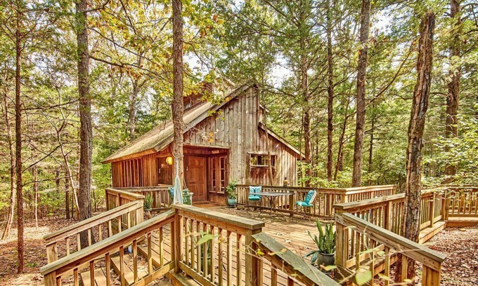 Van Zandt County Cabin | Gorgeous Multi-Unit Cabin Rental for Larger Groups Nestled in the Trees for an Unforgettable Getaway in Nature in Ben Wheeler, Texas
