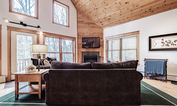 Sunday River Area Ski Chalet | Grafton Getaway the perfect place to rest after a hike!
