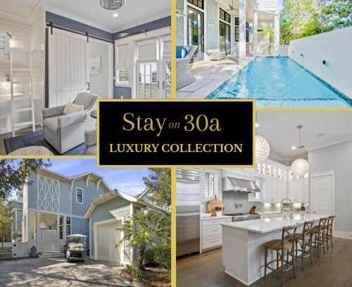 WaterSound Beach House | Grateful Tide By Stay on 30a, Private Beach- Golf Cart!