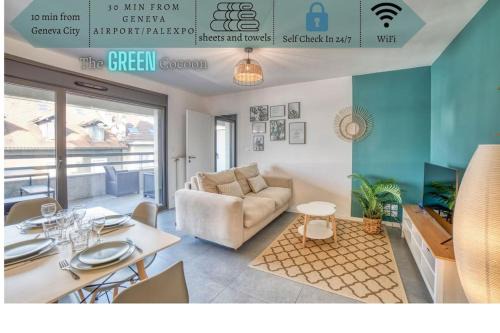 Annemasse Apartment | Green Cocon - GARE Annemasse à 3min-GENEVE accès direct