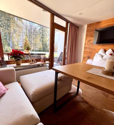 Sankt Martin bei Lofer Apartment | Grubhof Scholsspark, Studio Lofer mit Garten und Schwimmbad