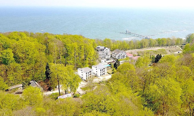 Sellin Apartment | Haus Königsstuhl in Sellin - Penthouse mit Kamin und Balkon