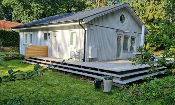 Andrarum House | Holiday home with terrace, grill, and garden