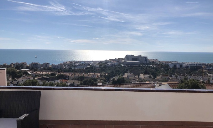 Sitges Villa | HOME WITH AMAZING VIEWS , OVERLOOKING THE FESTIVAL TOWN OF SITGES WITH POOL GYM