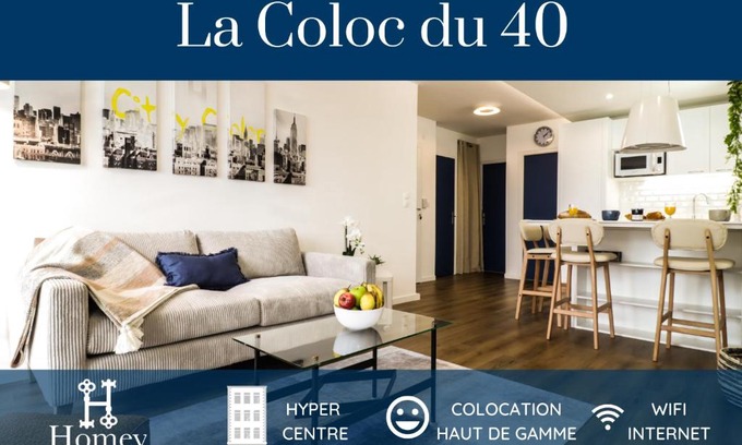 Annemasse House | HOMEY LA COLOC DU 40 - Colocation haut de gamme de 4 chambres uniques et privées - Proche transports en commun - Aux portes de Genève