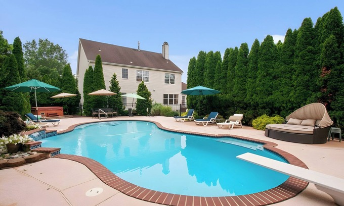 Blawenburg House | Hot Tub & Pool: Family Home 5 Mi to Princeton!