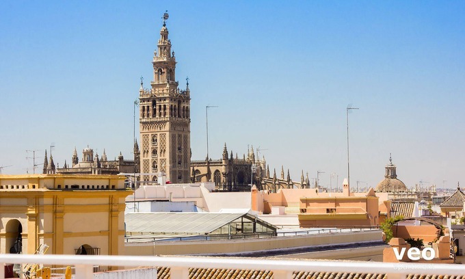 San Bartolome Apartment | Ibarra Terrace. Top-floor duplex with Cathedral views, Santa Cruz